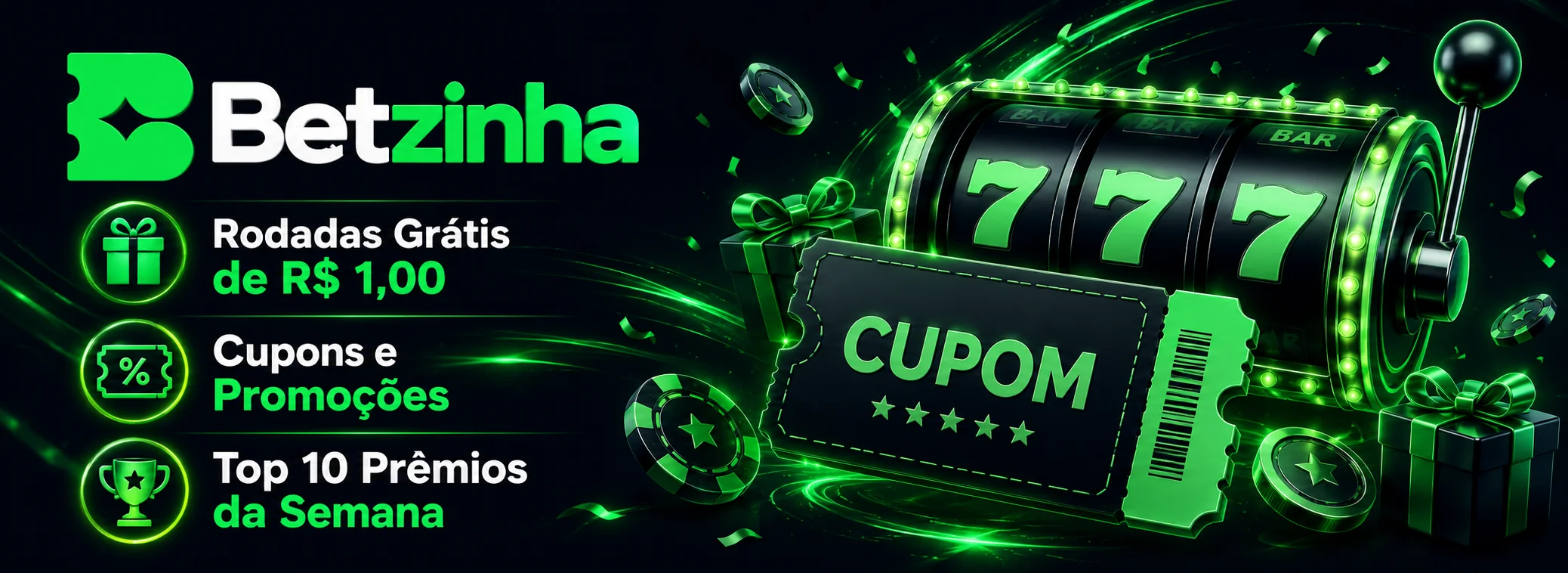 Cada rodada grátis por cupom